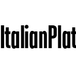 Italian Plate No2 Condensed