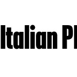 Italian Plate No2 Condensed