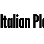 Italian Plate No2 Condensed