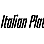 Italian Plate No2 Condensed