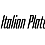 Italian Plate No2 Condensed