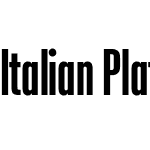 Italian Plate No2 Condensed