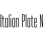 Italian Plate No2 Condensed