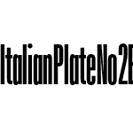 Italian Plate No2 Extracondensed