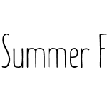 Summer Font