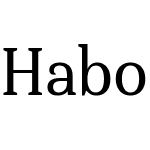 Haboro Serif Cond