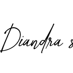 Diandra signature font