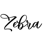 Zebra Advert - Personal Use