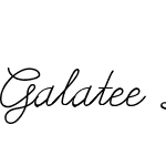 Galatee Script