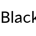 Blacker Sans