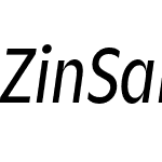 Zin Sans Condensed