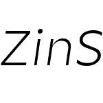 Zin Sans Extended