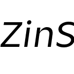 Zin Sans Extended