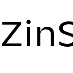 Zin Sans Extended