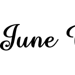 June Calligraphy