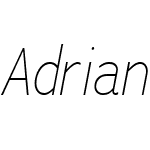 Adrianna Condensed