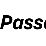 Passenger Sans