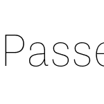 Passenger Sans