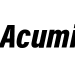 Acumin Pro Condensed