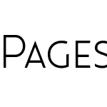 Pages Grotesque Light Demo