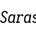 Sarasa Term Slab SC