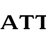 Attention Serif Extra Bold