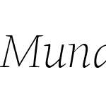 Mundo Serif