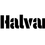 Halvar Stencil Engschrift