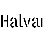 Halvar Stencil Engschrift