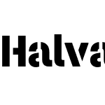 Halvar Stencil Mittelschrift