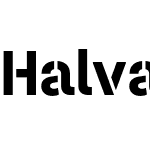 Halvar Stencil Mittelschrift