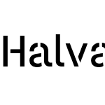 Halvar Stencil Mittelschrift