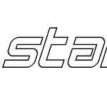 Star Eagle 2 Outline Italic