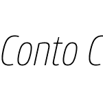 Conto Condensed