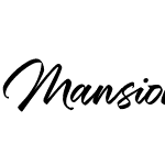 Mansions Brush Script