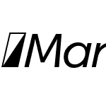 ☞MarlinGeoBasic-RegularItalic