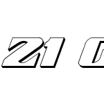 21 Gun Salute 3D Italic