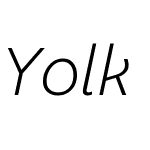 Yolk-LightItalic