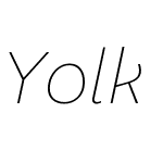 Yolk-ThinItalic