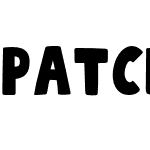 Patchwork Filled Font