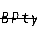 BPtypewriteStrikethrough