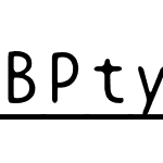 BPtypewriteUnderscored