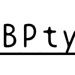 BPtypewriteUnderscored