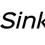 Sinkin Sans 500 Medium Italic