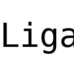 Liga DejaVu Sans Mono