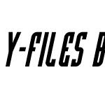 Y-Files Bold Compact Italic