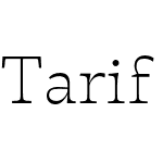 Tarif Arabic