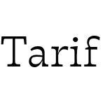 Tarif Arabic