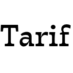 Tarif Arabic