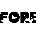 Forest Silhouette Font